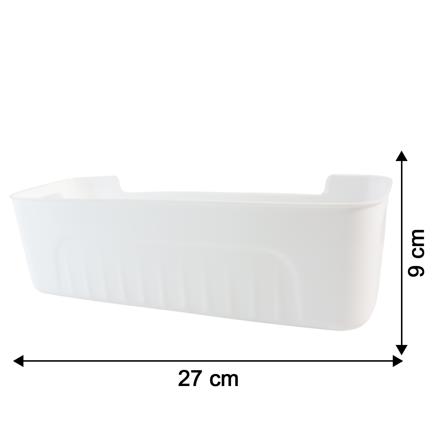 White Plastic Storage Basket Set – 4 Durable Stackable Organizers